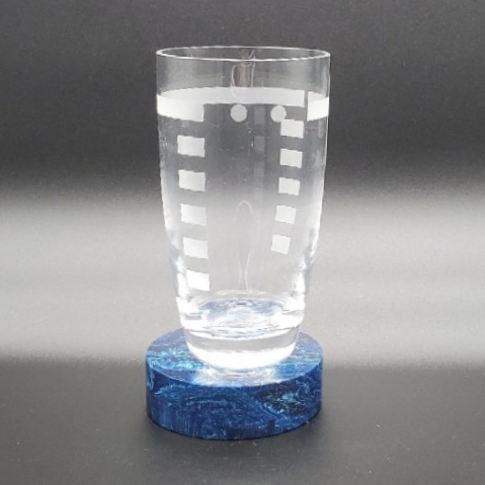 Set of 7 Vintage Sasaki Meridian Tall High Ball Glasses by Ward Bennett
